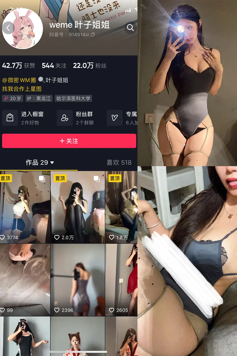 抖音 叶子姐姐 微密圈 NO.018期 [11P4V]最新至：2023.6.28-微密部落