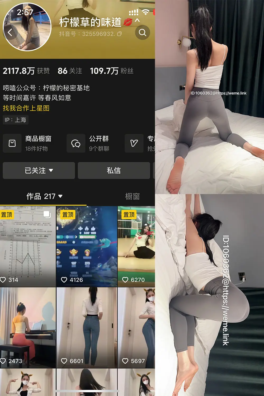 抖音 柠檬草的味道 微密圈 NO.002 [85P2V]-微密部落