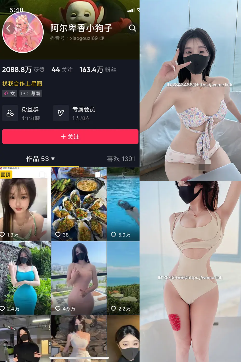 抖音 阿尔卑香小狗子 微密圈 NO.003期 [39P3V]最新至：2023.5.31-微密部落