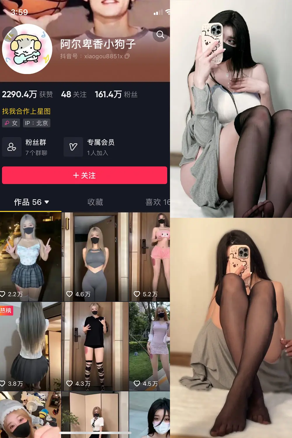 抖音 阿尔卑香小狗子 微密圈 NO.042期 [6P1V]最新至：2024.1.24-微密部落