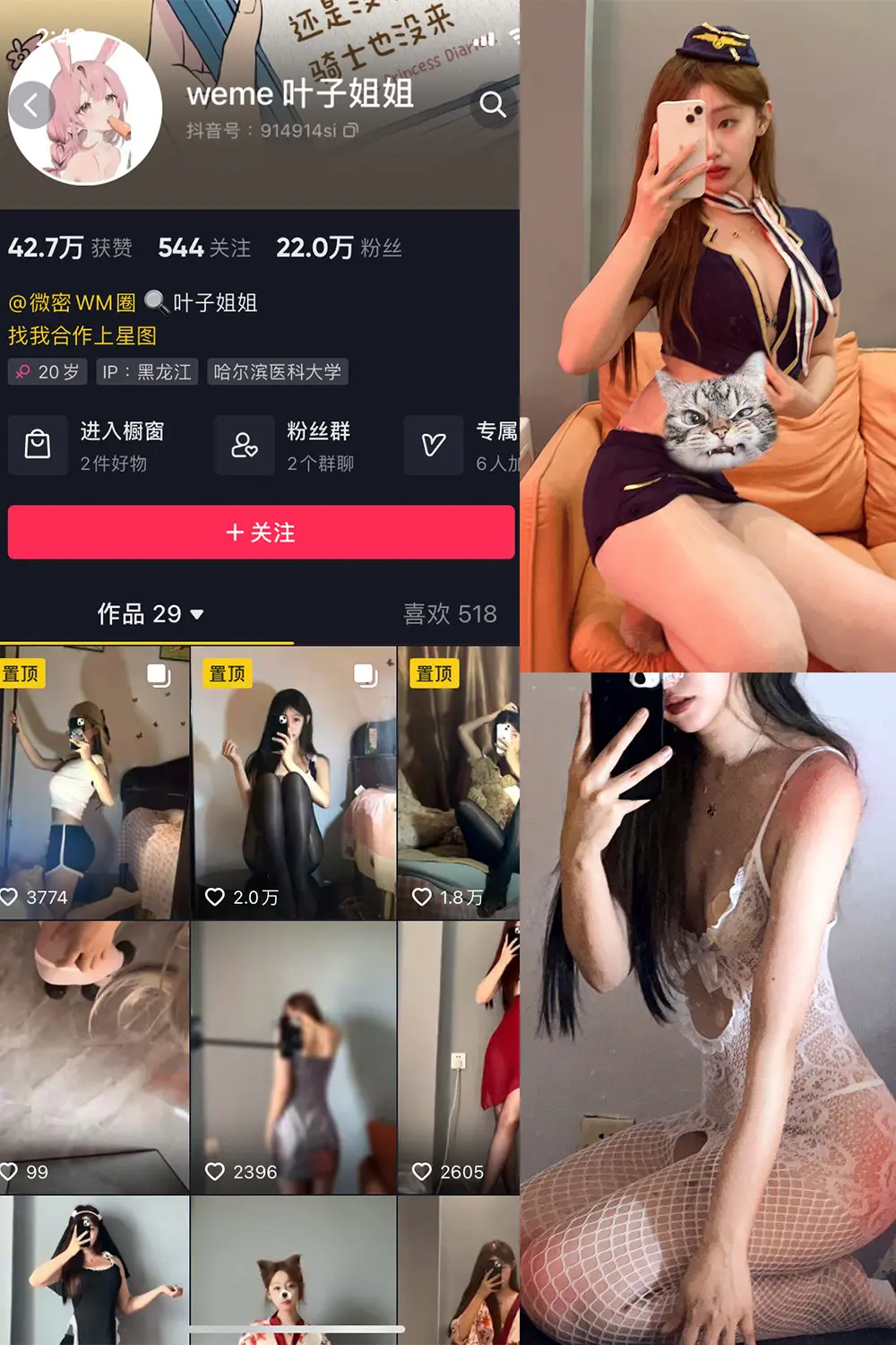 抖音 叶子姐姐 微密圈 NO.005期 [19P9V]-微密部落